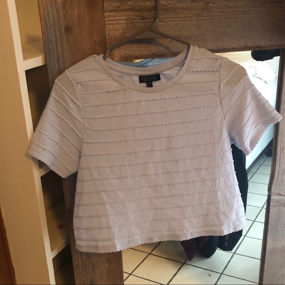 Baby Blue Top Shop Crop Top